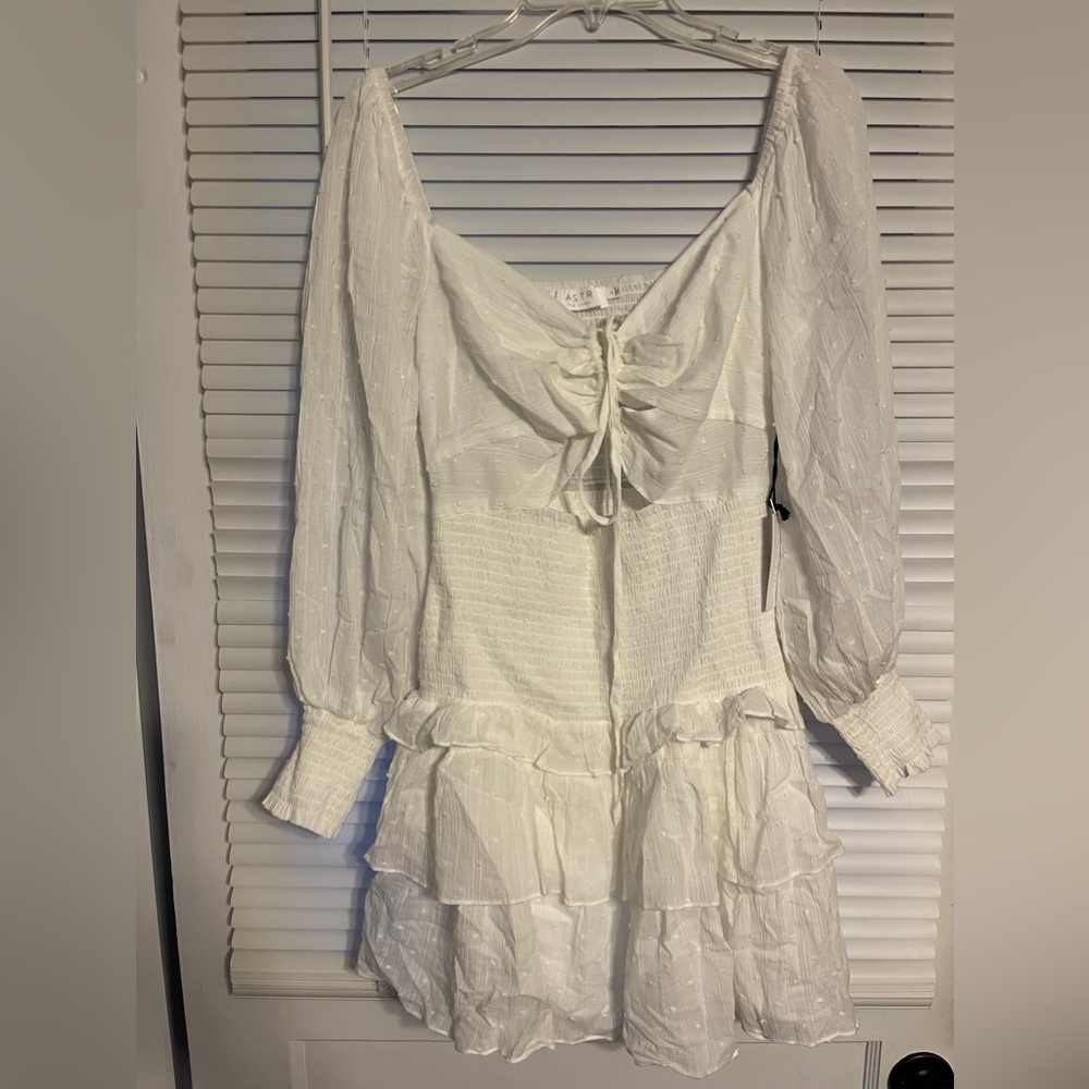 White Marietta Dress - Revolve - ASTR The Label
